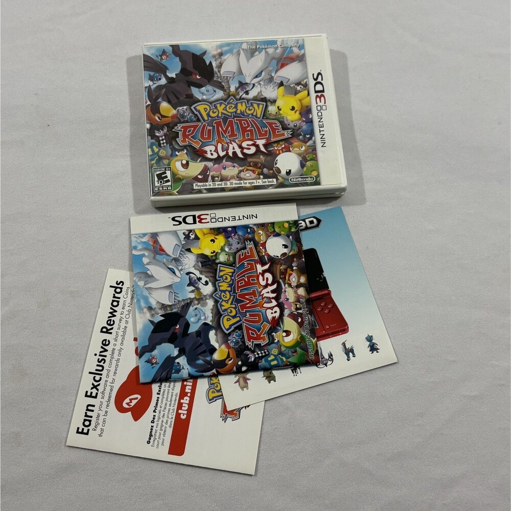 Pokemon: Rumble Blast Nintendo 3DS 2011 Case & Manual Only No Game Authentic